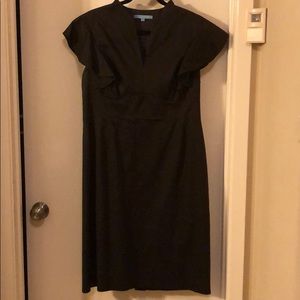 Chocolate Brown midi dress